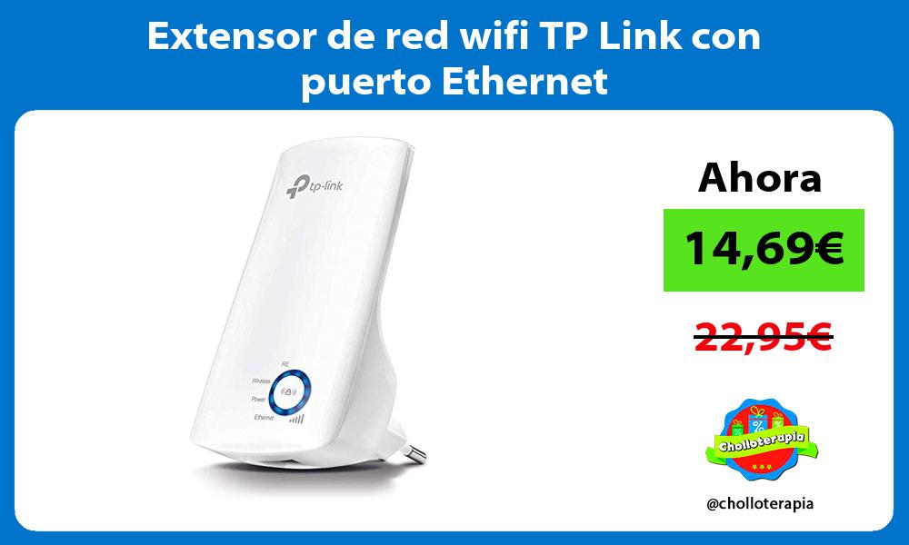 Extensor de red wifi TP Link con puerto Ethernet