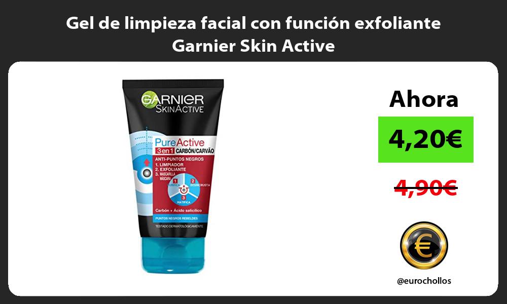 Gel de limpieza facial con función exfoliante Garnier Skin Active