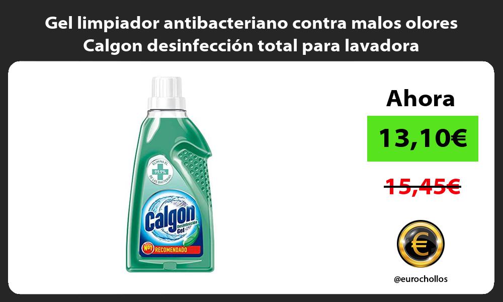 Gel limpiador antibacteriano contra malos olores Calgon desinfección total para lavadora
