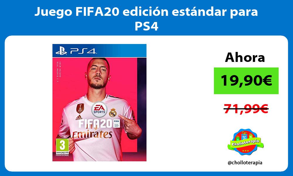 Juego FIFA20 edición estándar para PS4