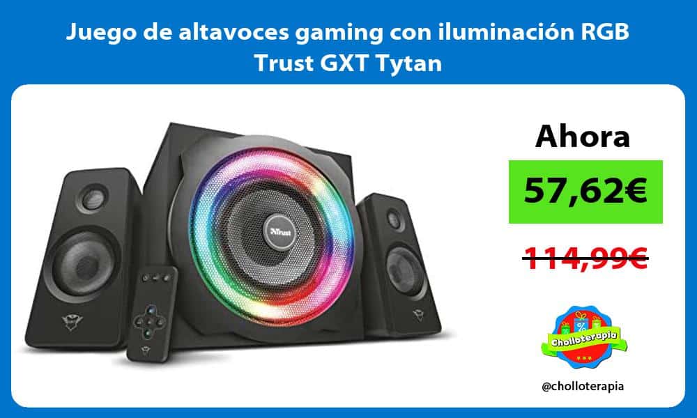 Juego de altavoces gaming con iluminación RGB Trust GXT Tytan