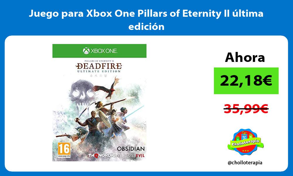 Juego para Xbox One Pillars of Eternity II última edición