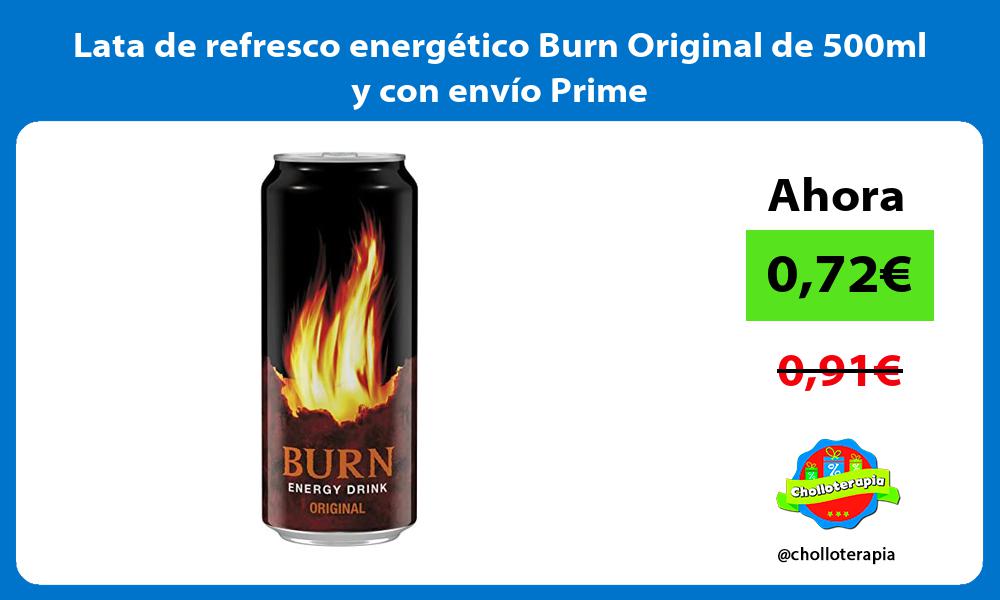 Lata de refresco energético Burn Original de 500ml y con envío Prime