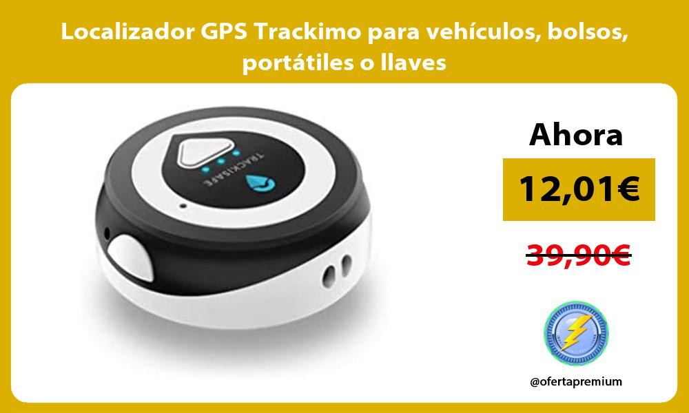Localizador GPS Trackimo para vehículos bolsos portátiles o llaves