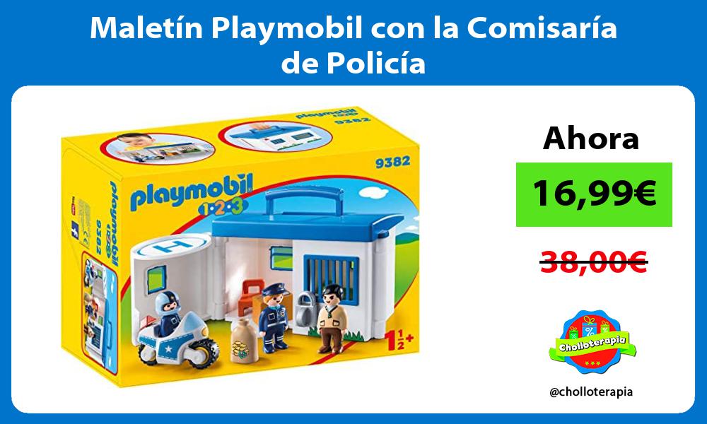 Maletín Playmobil con la Comisaría de Policía