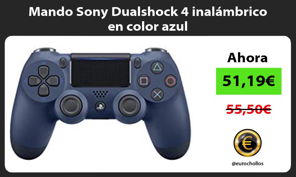 Mando Sony Dualshock 4 inalámbrico en color azul