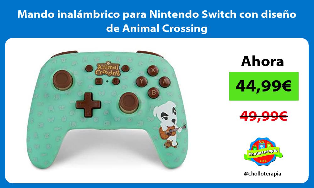 Mando inalámbrico para Nintendo Switch con diseño de Animal Crossing