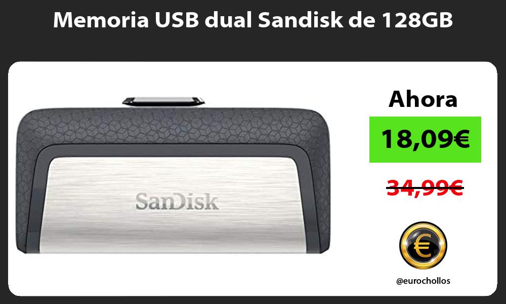 Memoria USB dual Sandisk de 128GB