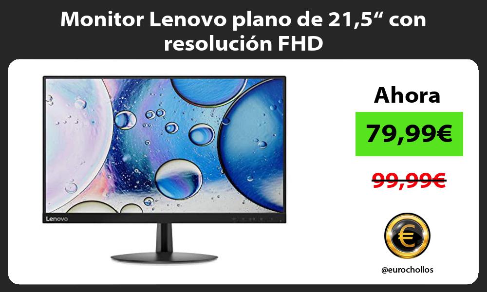 Monitor Lenovo plano de 215“ con resolución FHD