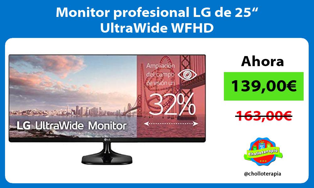 Monitor profesional LG de 25“ UltraWide WFHD
