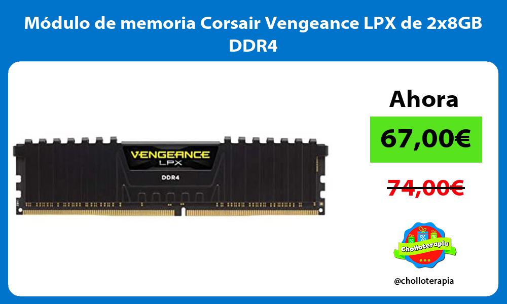 Módulo de memoria Corsair Vengeance LPX de 2x8GB DDR4