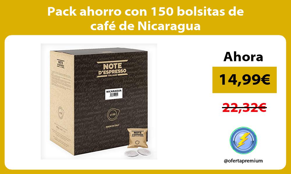 Pack ahorro con 150 bolsitas de café de Nicaragua
