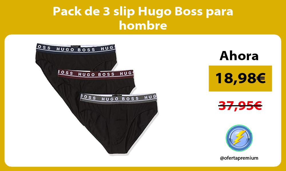 Pack de 3 slip Hugo Boss para hombre