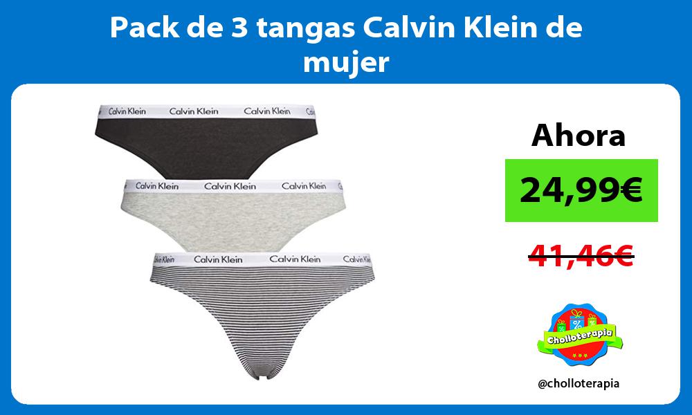 Pack de 3 tangas Calvin Klein de mujer