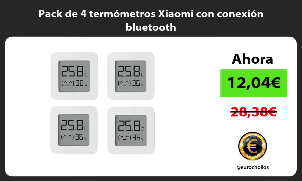 Pack de 4 termómetros Xiaomi con conexión bluetooth