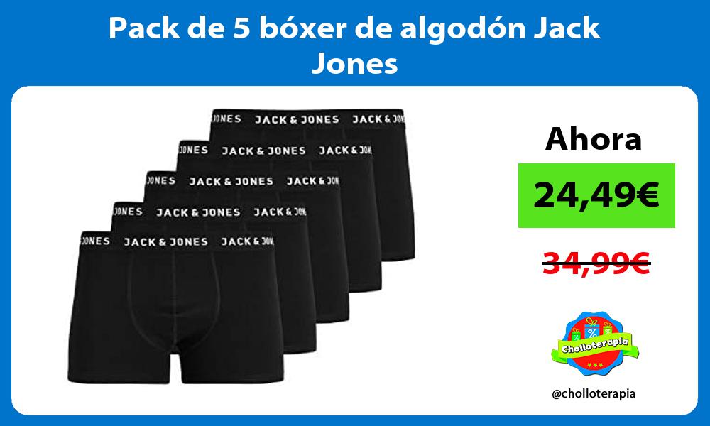 Pack de 5 bóxer de algodón Jack Jones