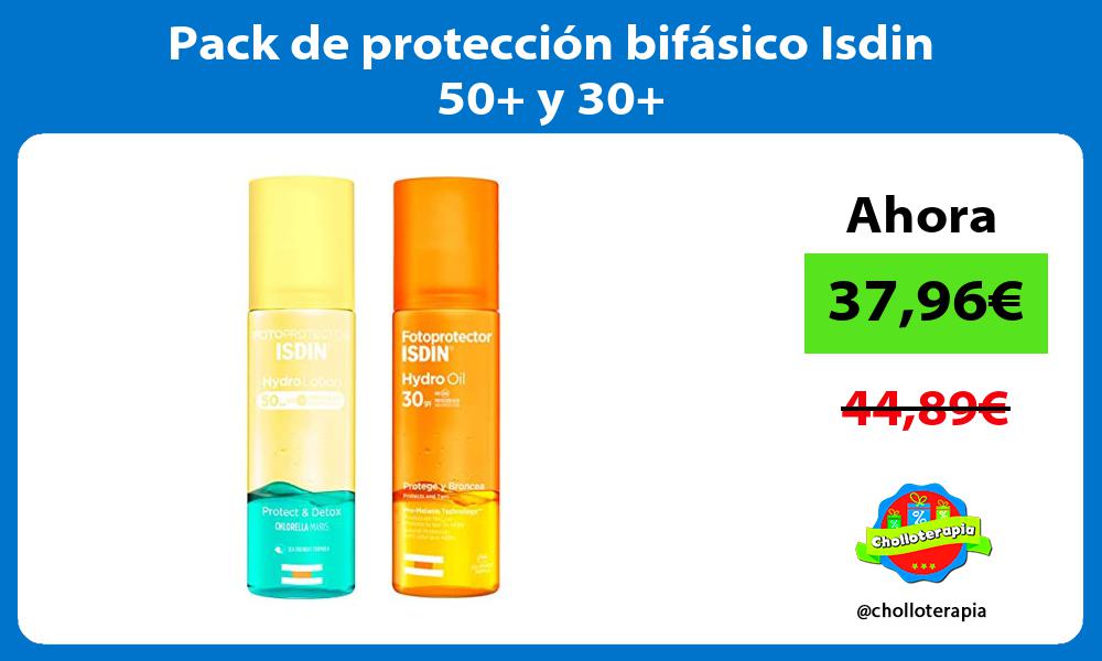 Pack de protección bifásico Isdin 50 y 30