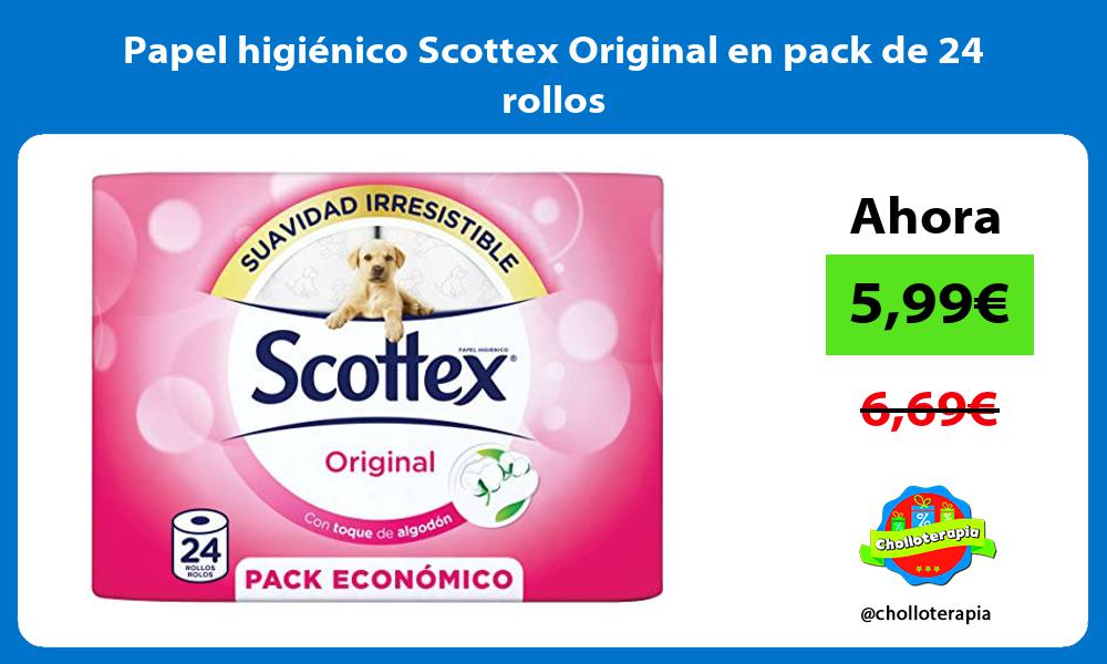 Papel higiénico Scottex Original en pack de 24 rollos