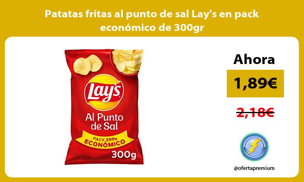 Patatas fritas al punto de sal Lays en pack económico de 300gr