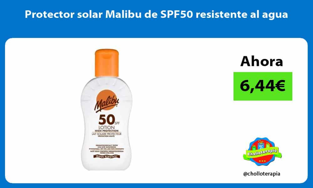 Protector solar Malibu de SPF50 resistente al agua