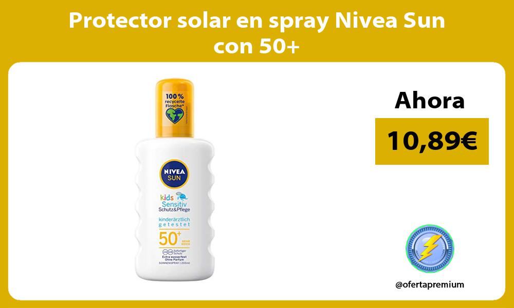Protector solar en spray Nivea Sun con 50