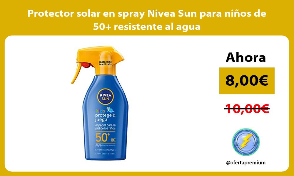 Protector solar en spray Nivea Sun para niños de 50 resistente al agua
