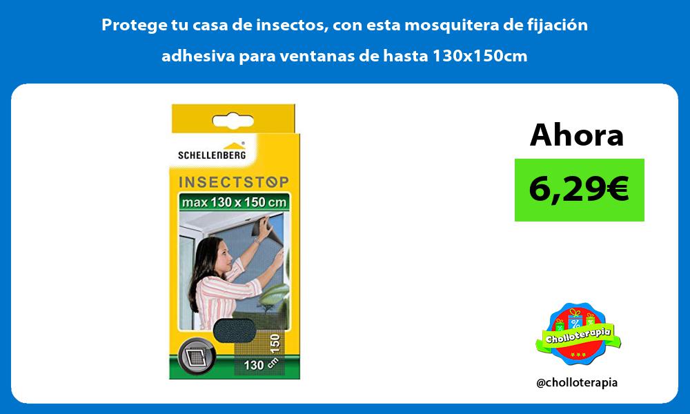 Protege tu casa de insectos con esta mosquitera de fijación adhesiva para ventanas de hasta 130x150cm