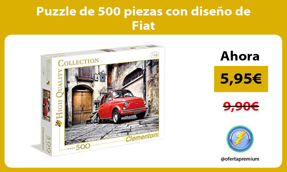 Puzzle de 500 piezas con diseño de Fiat