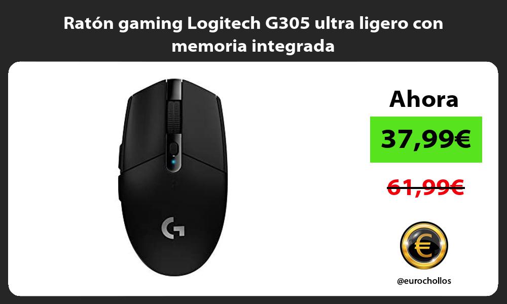 Ratón gaming Logitech G305 ultra ligero con memoria integrada