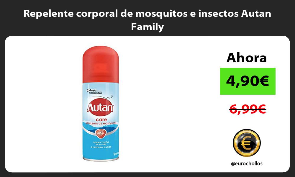 Repelente corporal de mosquitos e insectos Autan Family