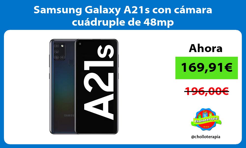 Samsung Galaxy A21s con cámara cuádruple de 48mp