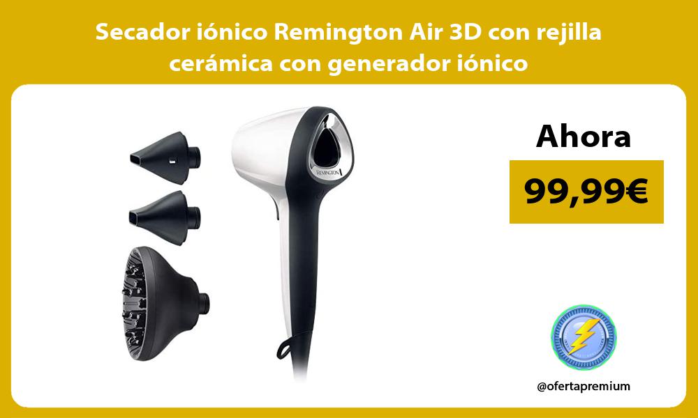 Secador iónico Remington Air 3D con rejilla cerámica con generador iónico