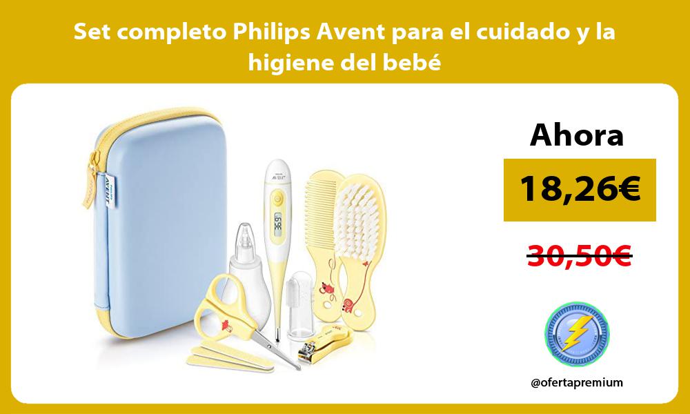 Set completo Philips Avent para el cuidado y la higiene del bebé