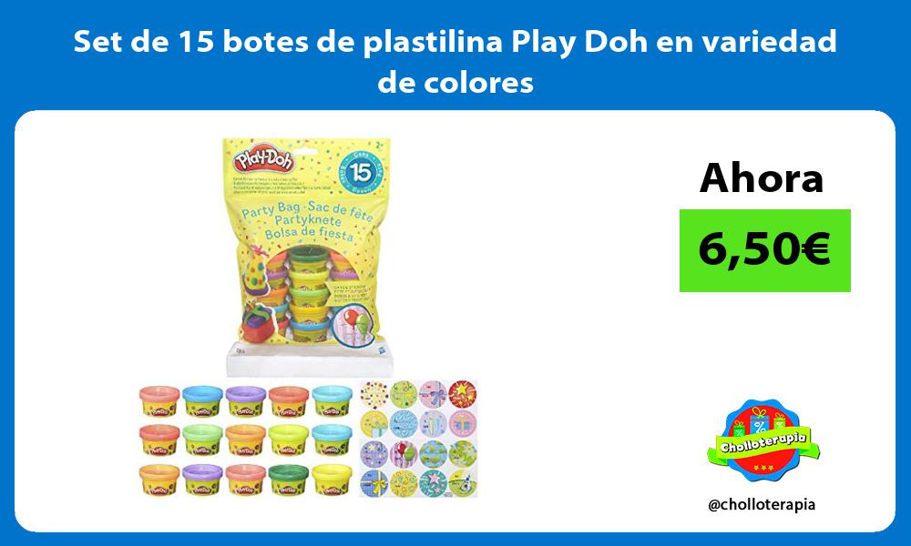 Set de 15 botes de plastilina Play Doh en variedad de colores
