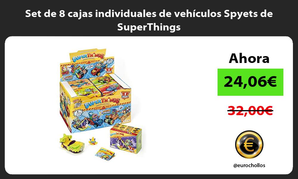 Set de 8 cajas individuales de vehículos Spyets de SuperThings