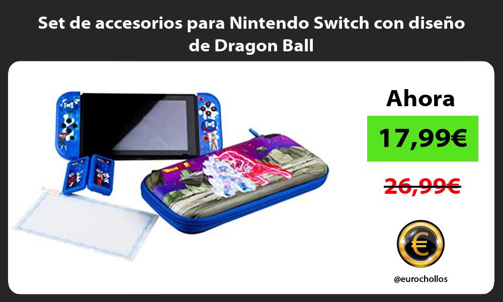 Set de accesorios para Nintendo Switch con diseño de Dragon Ball