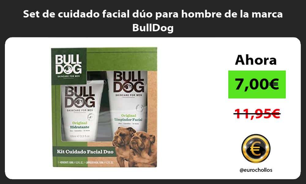 Set de cuidado facial dúo para hombre de la marca BullDog