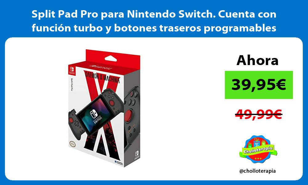 Split Pad Pro para Nintendo Switch Cuenta con función turbo y botones traseros programables