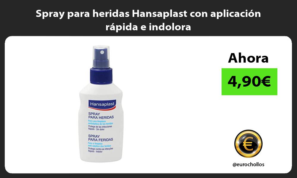 Spray para heridas Hansaplast con aplicación rápida e indolora