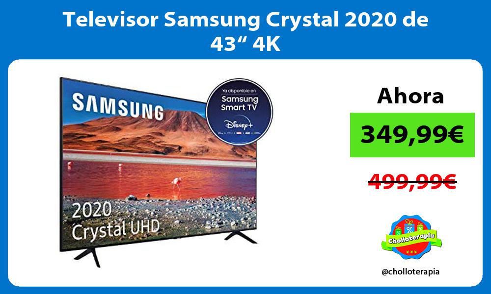 Televisor Samsung Crystal 2020 de 43“ 4K