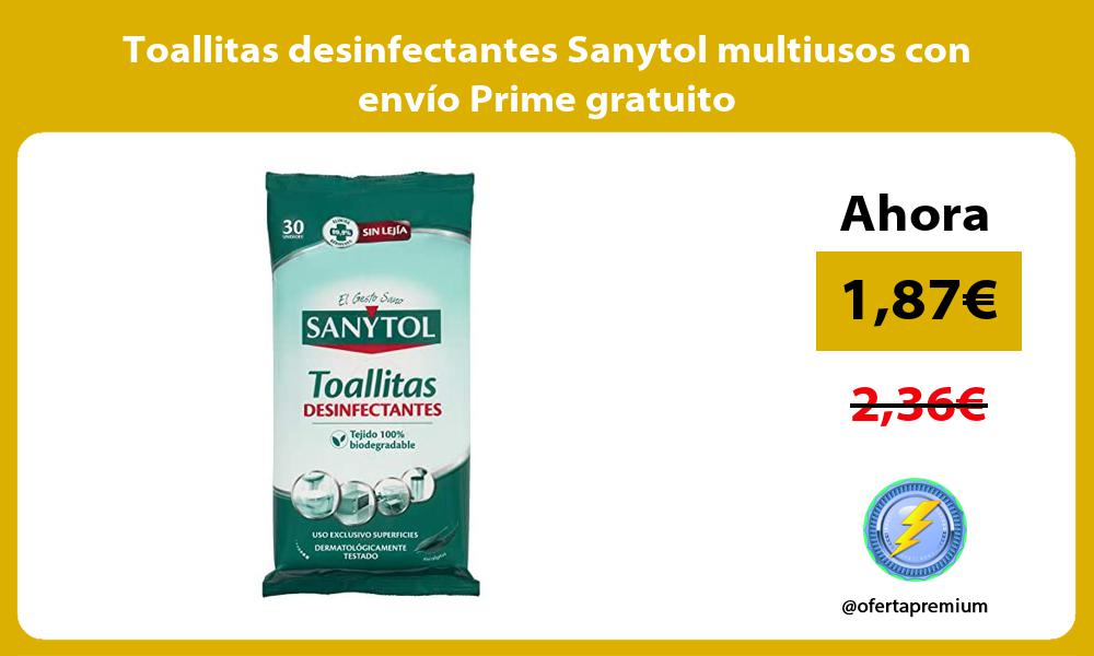 Toallitas desinfectantes Sanytol multiusos con envío Prime gratuito