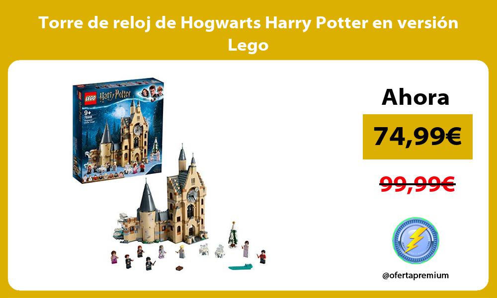 Torre de reloj de Hogwarts Harry Potter en versión Lego