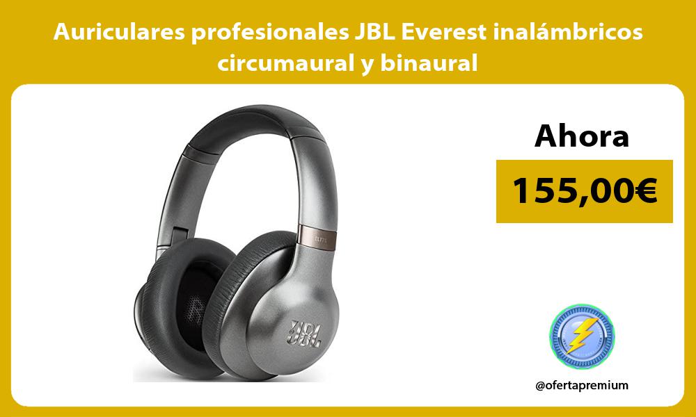 Auriculares profesionales JBL Everest inalámbricos circumaural y binaural