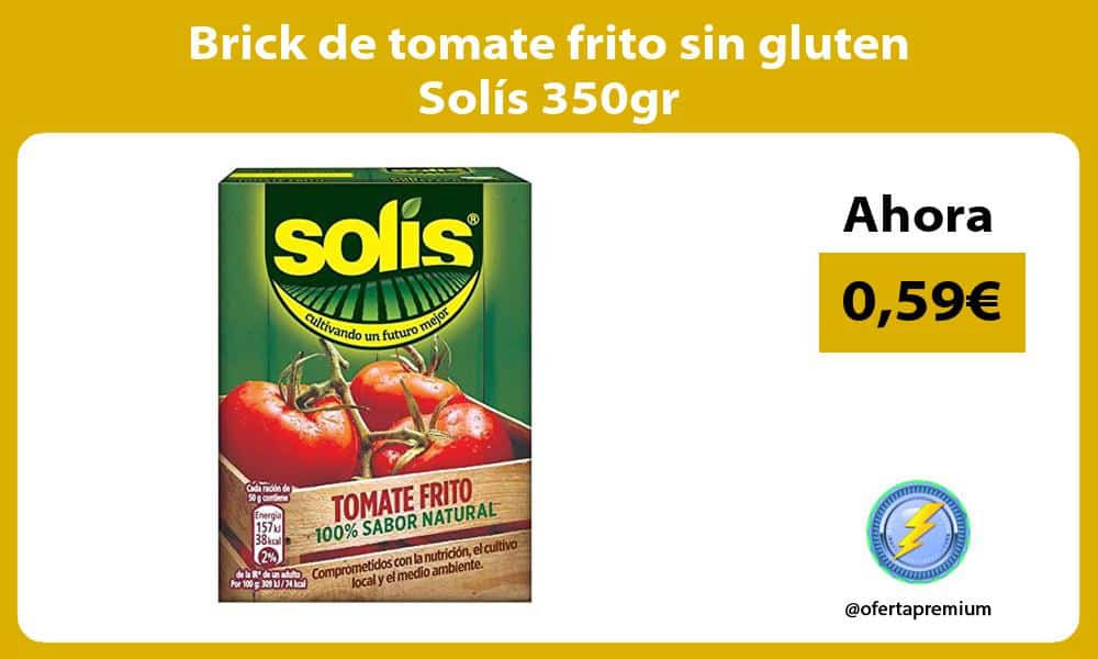 Brick de tomate frito sin gluten Solís 350gr