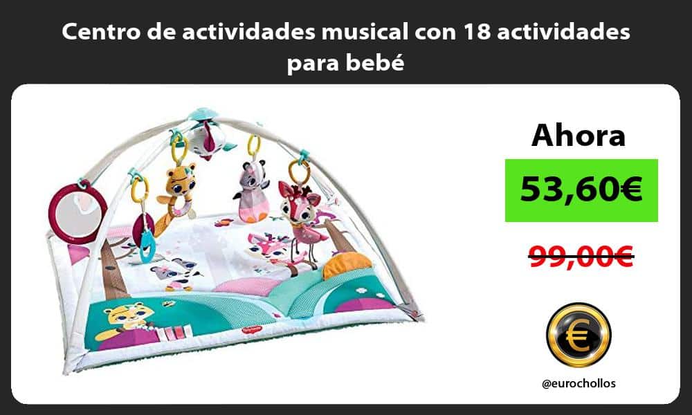 Centro de actividades musical con 18 actividades para bebé