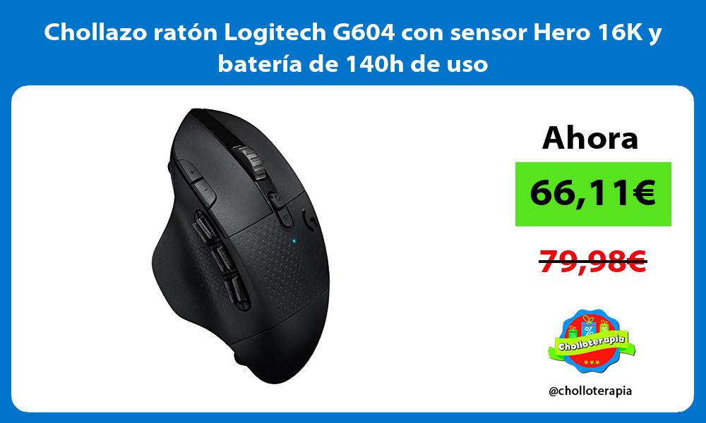 Chollazo ratón Logitech G604 con sensor Hero 16K y batería de 140h de uso