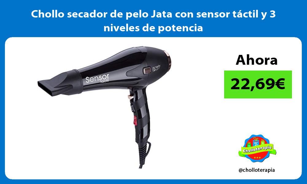 Chollo secador de pelo Jata con sensor tactil y 3 niveles de potencia