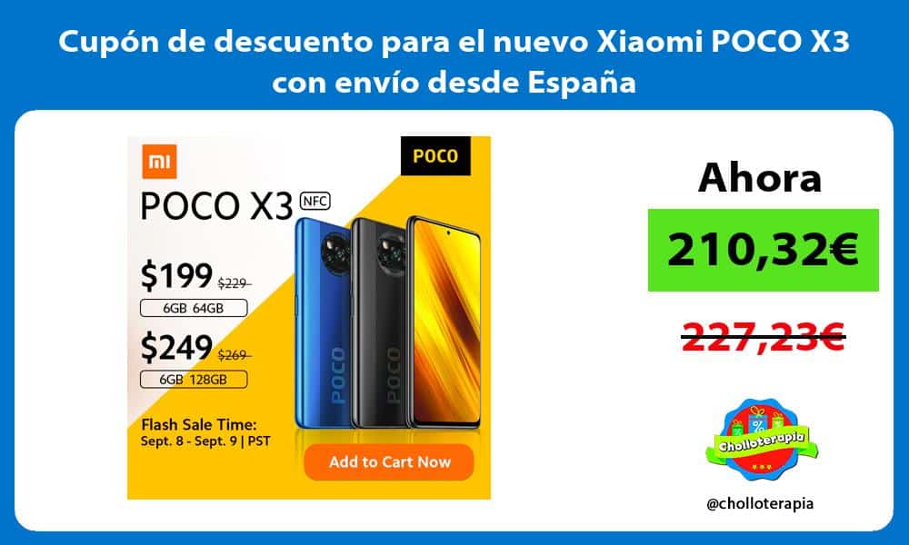 Cupón de descuento para el nuevo Xiaomi POCO X3 con envío desde España