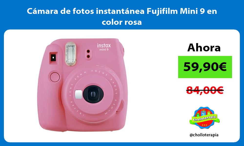Cámara de fotos instantánea Fujifilm Mini 9 en color rosa