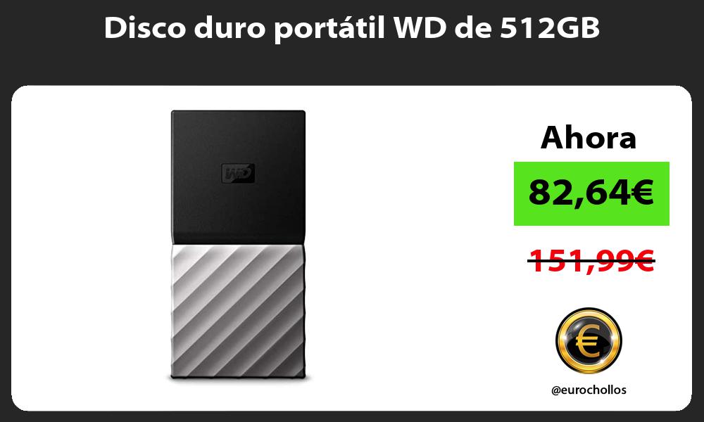 Disco duro portátil WD de 512GB